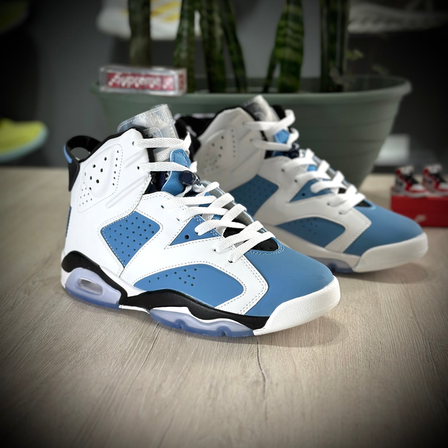 JORDAN 6 UNC WHITE